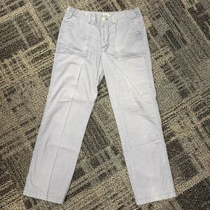Levi's Straight Blue Gray Utility Cargo Pants Women's Size 28